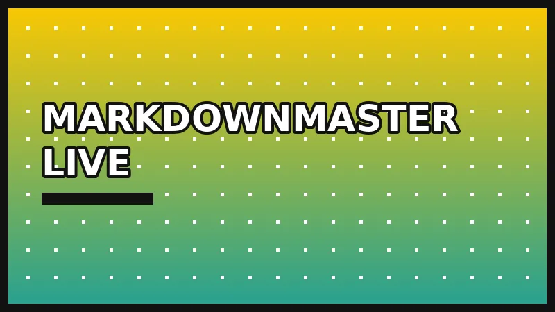MarkdownMaster Live